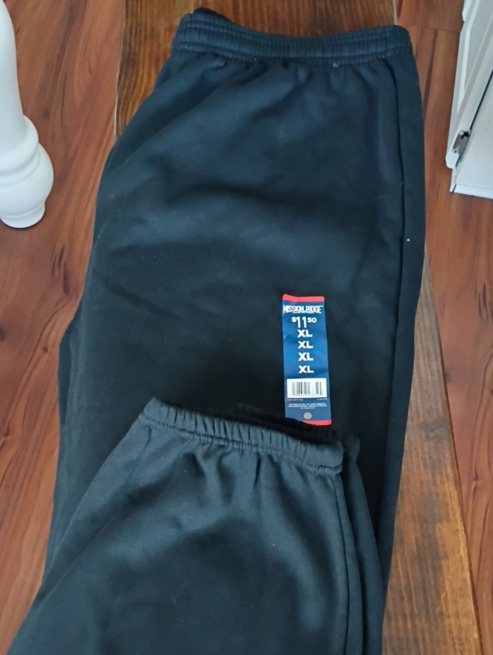 Classic Black Men's Sweatpants with Elastic Waist